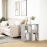 Librería divisor madera ingeniería gris Sonoma 69,5x29x69,5