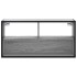 Mueble TV madera ingeniería y metal roble ahumado 80x31x39,5