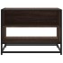 Mueble TV metal y madera ingeniería marrón roble 61x40x46