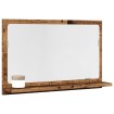 Espejo mueble de baño madera ingeniería envejecida 60x11x37 cm