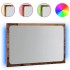 Espejo de baño con luz LED roble artisan 60x8,5x38