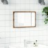Espejo de baño con luz LED roble artisan 60x8,5x38