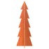 Árbol Navidad de adorno madera maciza pino marrón cera 112