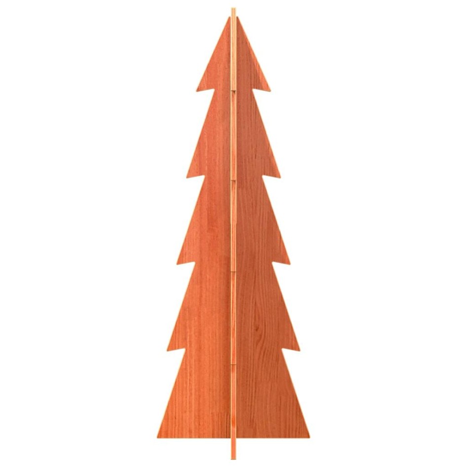 Árbol Navidad de adorno madera maciza pino marrón cera 112