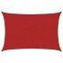 Toldo de vela rojo HDPE 160 g/m² 3,5x5