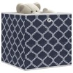 Cajas almacenaje plegables 10 uds no tejida azul 32x32x32 cm