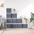 Cajas almacenaje plegables 10 uds no tejida azul 32x32x32