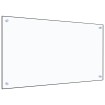 Protector contra salpicaduras cocina vidrio templado 90x50 cm