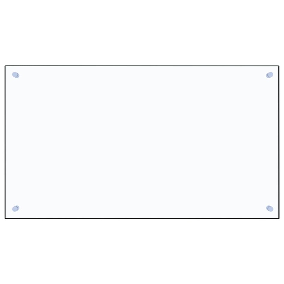 Protector contra salpicaduras cocina vidrio templado 90x50