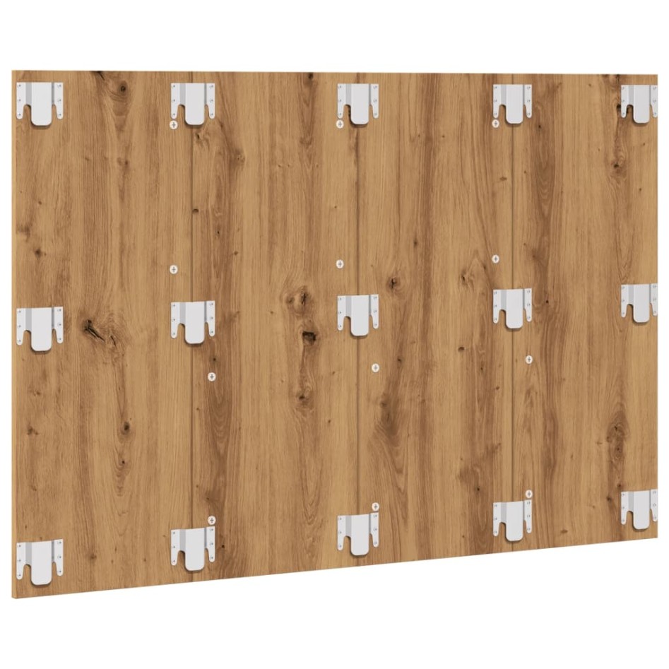 Cabecero de cama madera ingeniería roble artisan 120x1,5x80