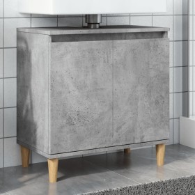 Mueble de lavabo madera contrachapada gris hormigón