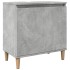 Mueble de lavabo madera contrachapada gris hormigón