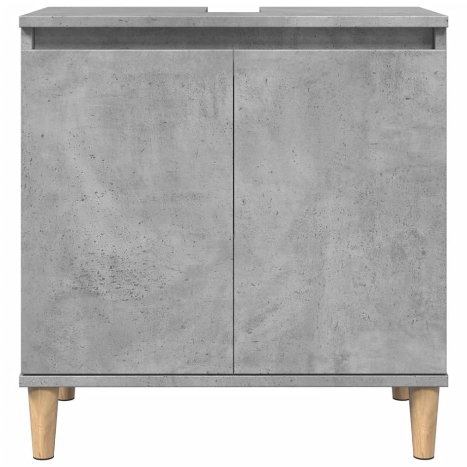 Mueble de lavabo madera contrachapada gris hormigón