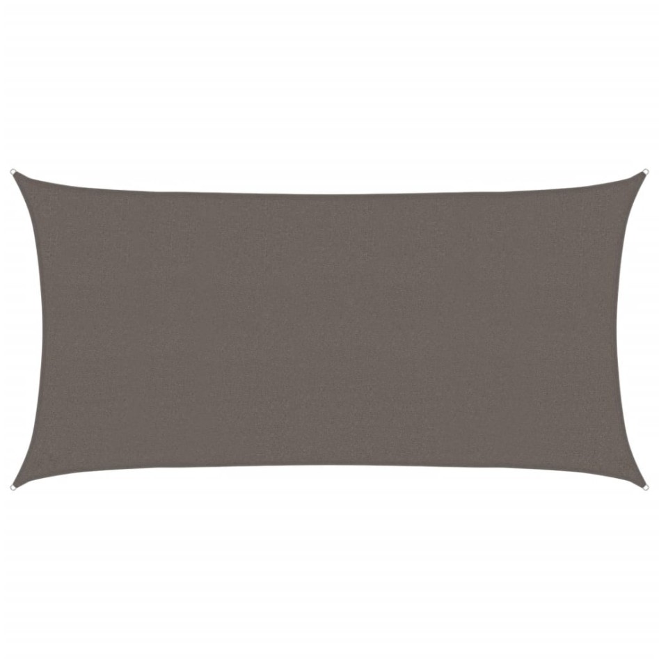 Toldo de vela gris antracita HDPE 160 g/m² 2,5x4,5