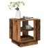 Mesa de centro madera ingeniería madera envejecida 40x40x43