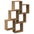 Estante cubo pared madera ingeniería roble artisan 78x15x93