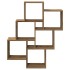 Estante cubo pared madera ingeniería roble artisan 78x15x93