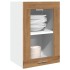 Armario vitrina colgante madera roble artisian 40x31x60