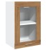 Armario vitrina colgante madera roble artisian 40x31x60