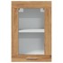 Armario vitrina colgante madera roble artisian 40x31x60