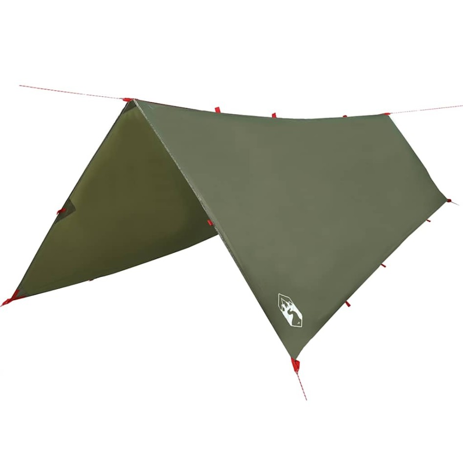 Lona de camping impermeable verde oliva 506x306