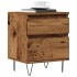Mesita de noche madera ingeniería madera envejecida 40x35x50