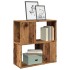 Librería de madera de ingeniería madera envejecida 60x24x63