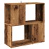 Librería de madera de ingeniería madera envejecida 60x24x63