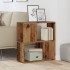 Librería de madera de ingeniería madera envejecida 60x24x63