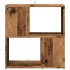Librería de madera de ingeniería madera envejecida 60x24x63