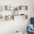 Estante de pared 2 uds madera roble artisan 100x15x20