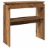 Mesa consola madera de ingeniería envejecida 80x30x80