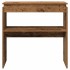 Mesa consola madera de ingeniería envejecida 80x30x80