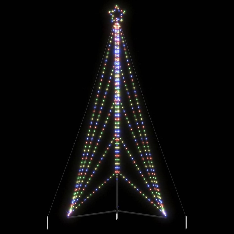 Árbol de Navidad LED 615 LEDs de colores 404,5