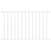 Panel de valla de acero con recubrimiento polvo blanco 1,7x1 m