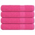 Toallas de sauna 4 uds 100% algodón rosa 80x200 cm 360