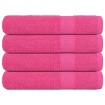 Toallas de sauna 4 uds 100% algodón rosa 80x200 cm 360 gsm