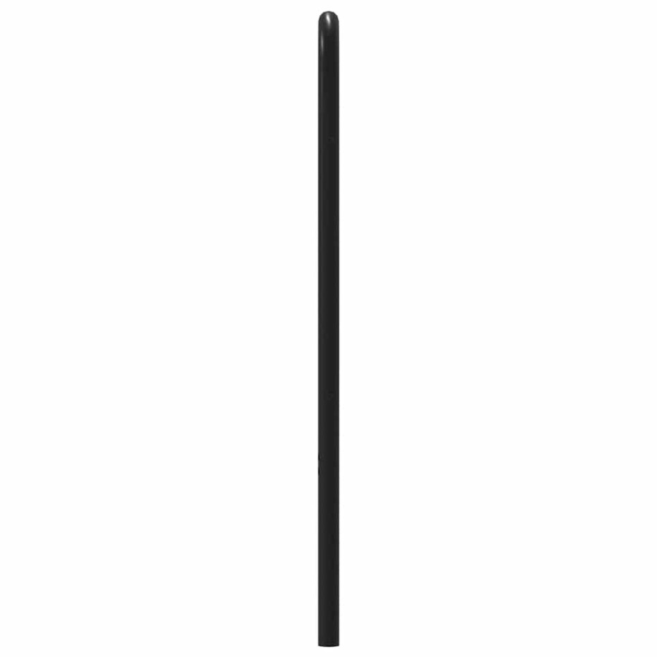 Cabecero de acero y madera de ingeniería marrón roble 160