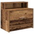 Mesilla de noche con cajón madera vieja 51x31x47