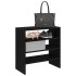 Zapateros 2 uds apilables roble negro 60x30x30,5
