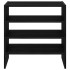Zapateros 2 uds apilables roble negro 60x30x30,5