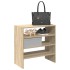 Zapateros 2 uds apilables roble sonoma 60x30x30,5