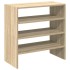 Zapateros 2 uds apilables roble sonoma 60x30x30,5