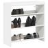 Mueble zapatero madera contrachapada blanco 60x25x62
