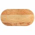 Tablero de mesa ovalado madera maciza de roble 80x40x2