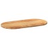 Tablero de mesa ovalado madera maciza de roble 80x40x2