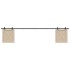 Kit de puerta corredera de armario acero carbono 244