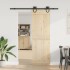 Kit de herrajes para puertas correderas acero negro 183