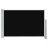 Toldo lateral retráctil de jardín negro 60x300