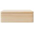 Caja de madera con tapa madera maciza de pino 40x30x13